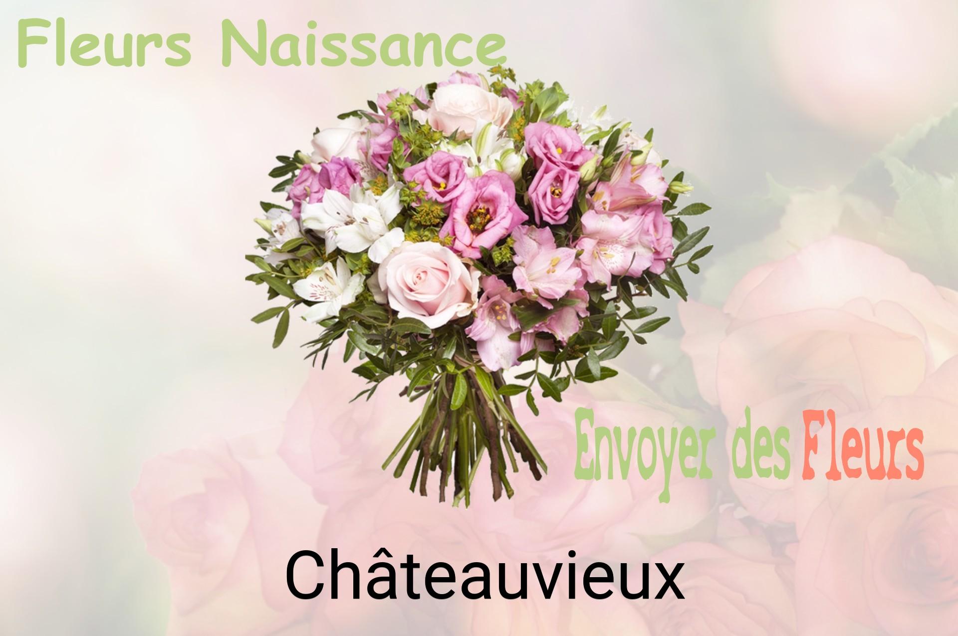 Bouquet de fleurs de naissance livré à Châteauvieux